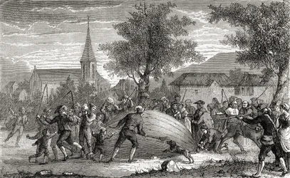 La destruction du ballon de Charles, Paris, 27 août 1783, de 